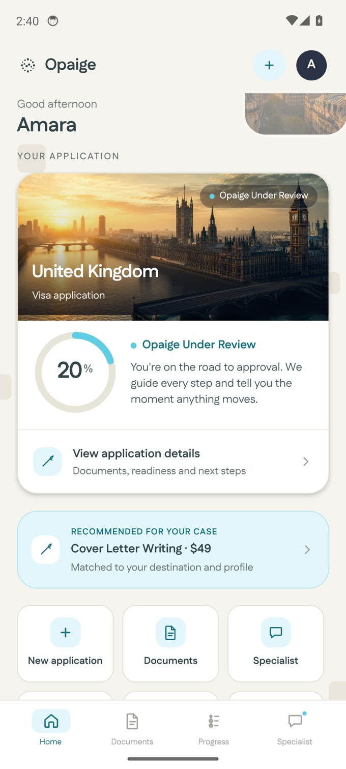 Home — track every step